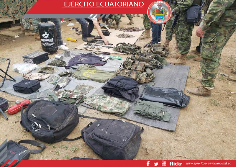 Fuerzas Armadas localizaron base de descanso ilegal en Mataje