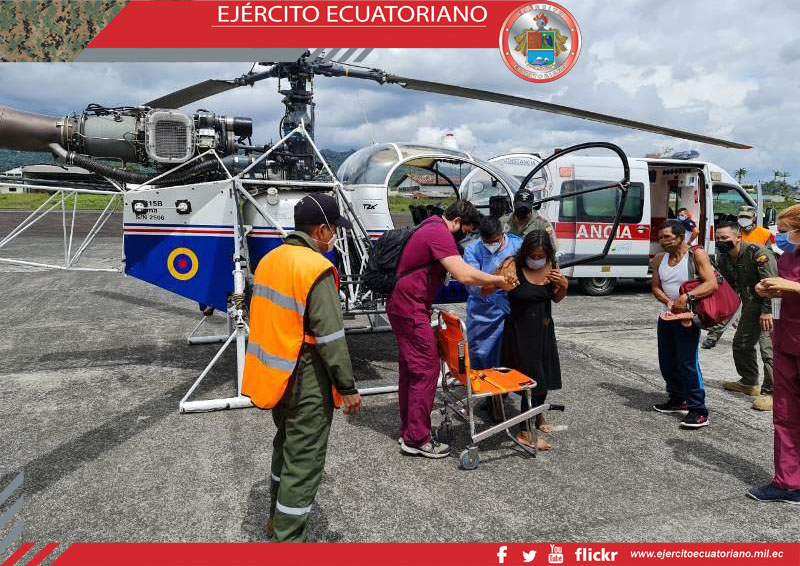 Se realiza evacuación aeromédica en Pastaza