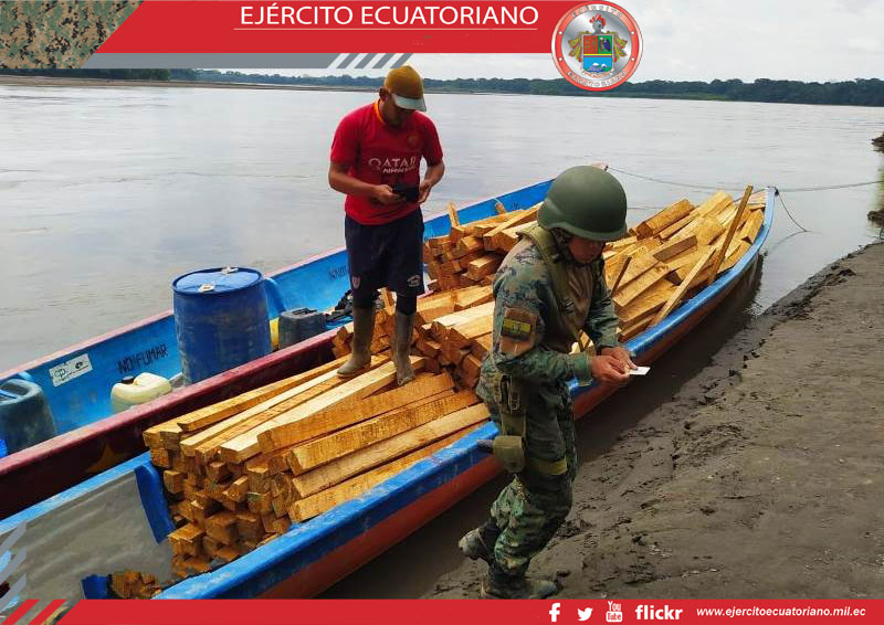 Militares incautaron madera sin documentación legal