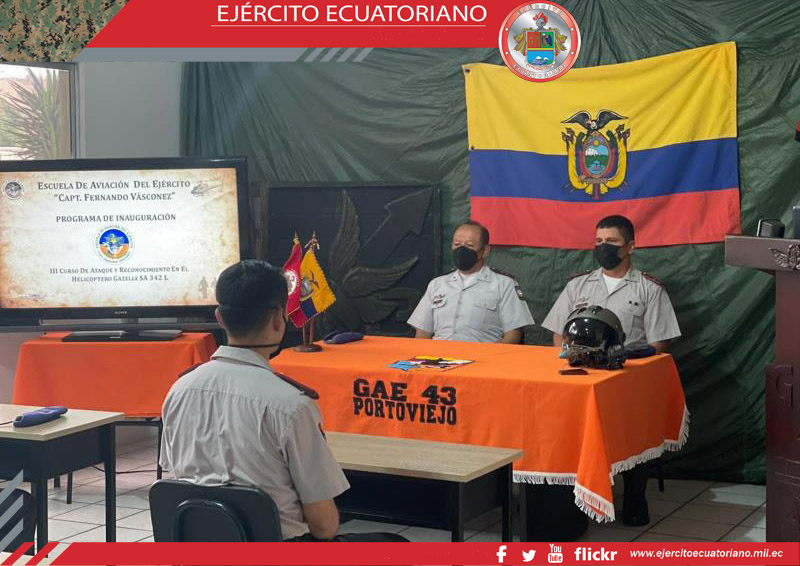 Escuela de Aviación del Ejército Capt. Fernando Vásconez inauguró cursos de capacitación