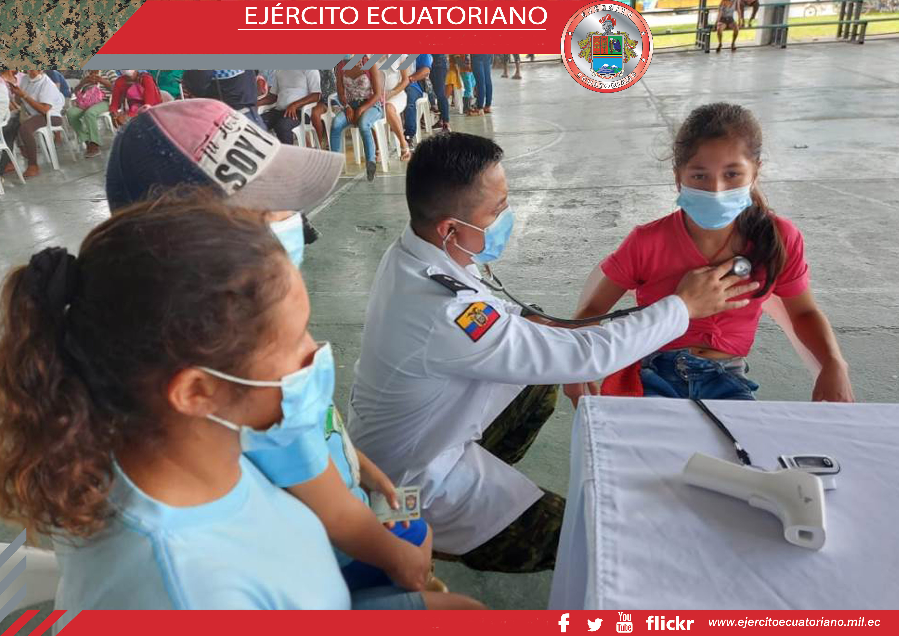 Médicos militares participan en campaña de salud en Puerto El Carmen