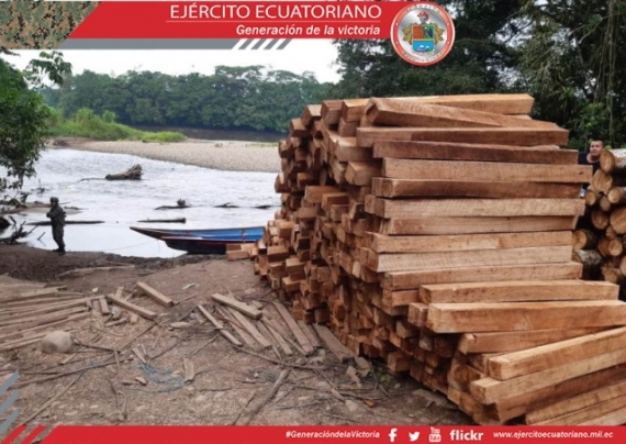Militares encontraron madera talada y procesada ilegalmente