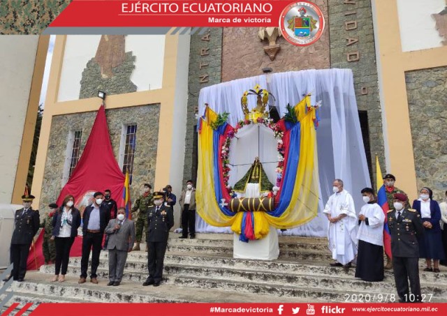 Brigada El Oro participa en celebración religiosa a la Virgen de Chilla