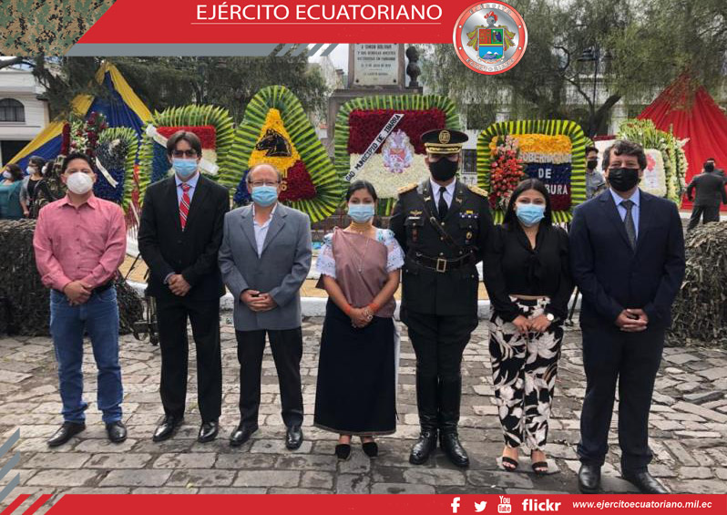 G.C.M. 36 Yaguachi participa en la ceremonia por los 198 años de la Batalla de Ibarra