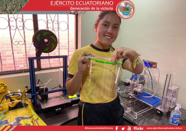 Cadete del Colegio Militar Eloy Alfaro promueve iniciativa para apoyar durante la emergencia sanitaria