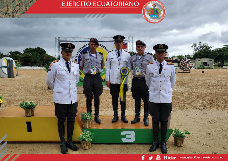 Representante del Ejército logró medalla de bronce en Campeonato Militar de Equitación