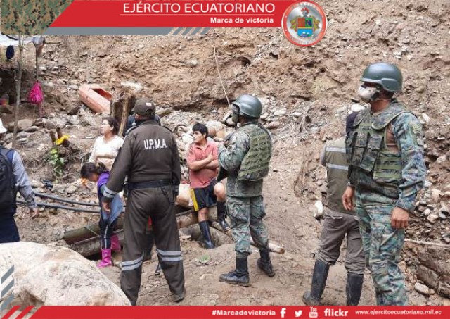 Se detienen actividades de minería ilegal en Morona Santiago
