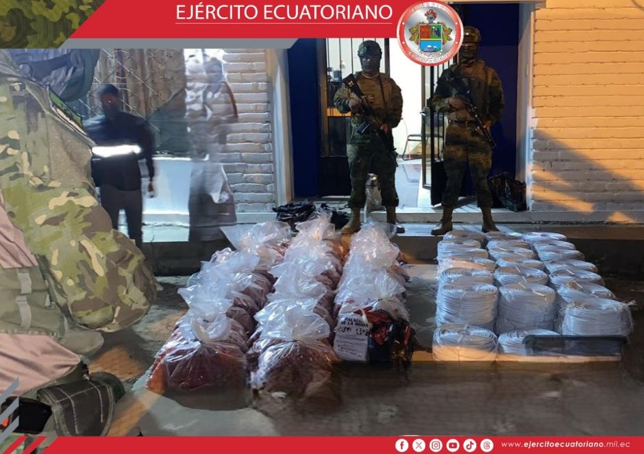 En Macará se incauta gran cantidad de explosivos