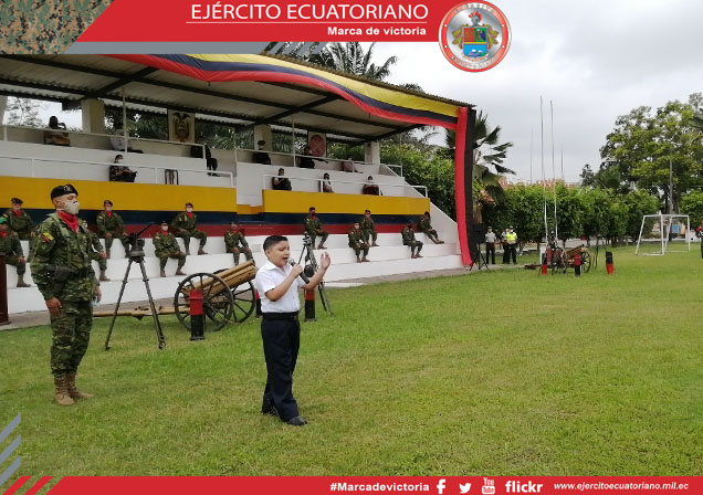 Unidades del Ejército rinden homenaje al Himno Nacional