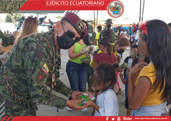 Niños participaron en agasajo navideño en Sucumbíos