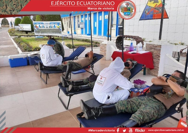 Soldados apoyan nuevamente en campaña de donación de sangre