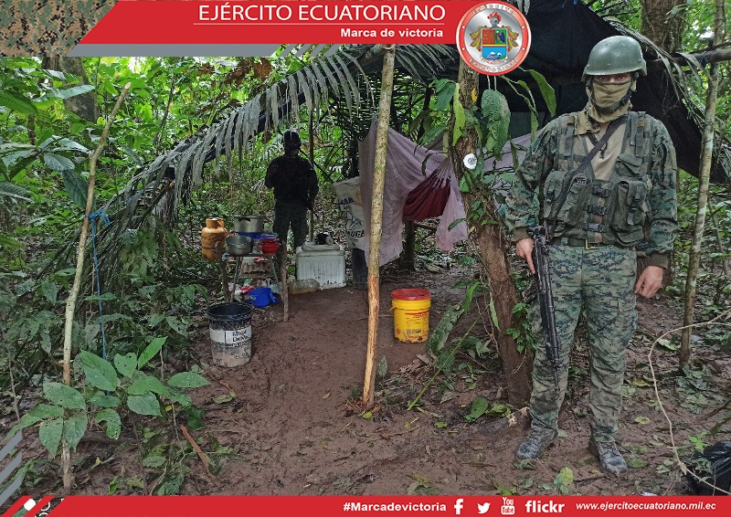 Fuerzas Armadas localizan laboratorio clandestino en Sucumbíos
