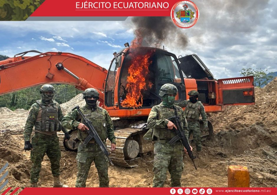 Operación militar frena minería ilegal