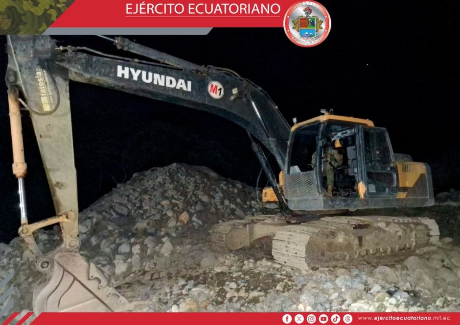 Golpe a la minería ilegal en Macará