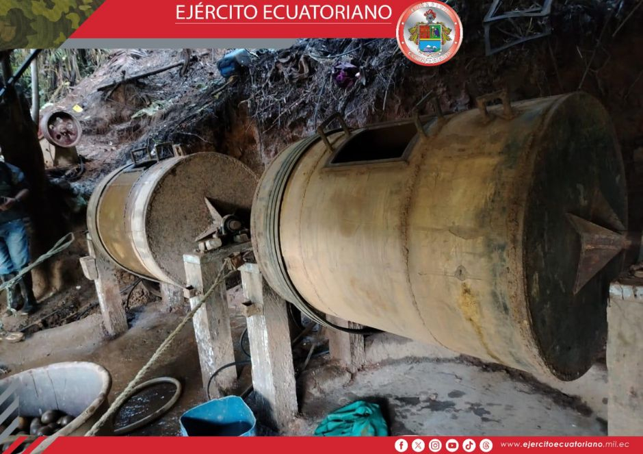 Militares desmantelan procesadora de material aurífero en la Zona Minera Norte