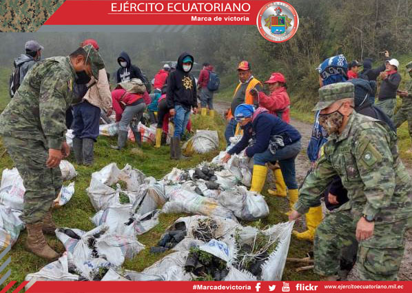 Personal del Ejército participa en reforestación