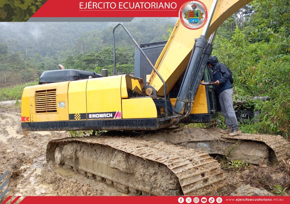 Se intensifican las operaciones contra la minería ilegal en Zamora Chinchipe