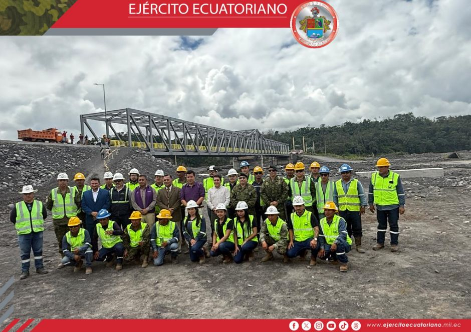 Cuerpo de Ingenieros del Ejército realizó la entrega de los puentes sobre el Río Upano
