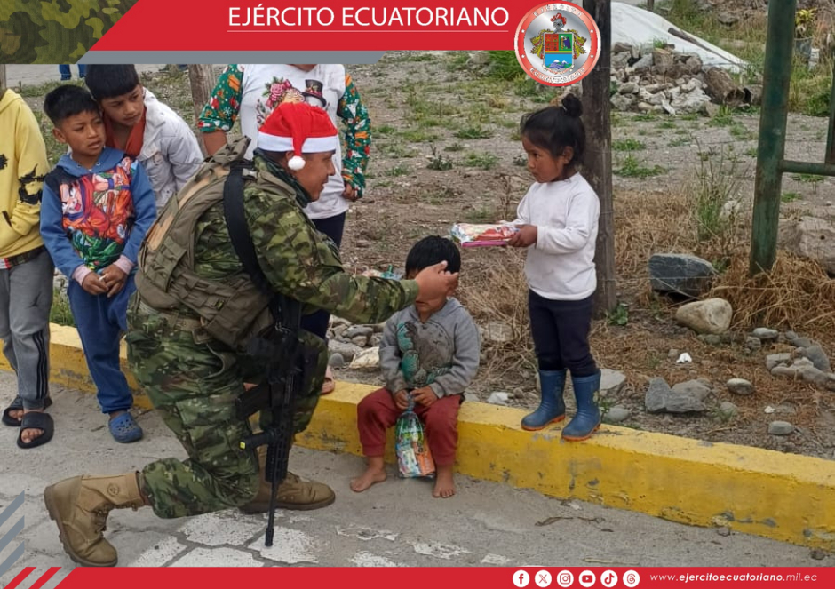 Ejército Ecuatoriano ejecuta Acción Cívica en el cantón Montúfar