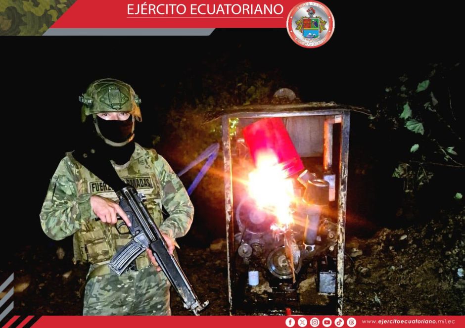 Se ejecutó operación militar contra la minería ilegal en Zamora Chinchipe