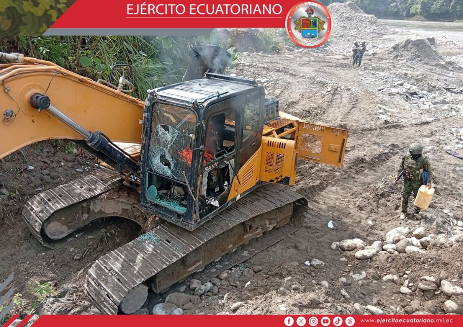 121000 dólares de afectación por operación contra la minería ilegal en Morona Santiago 