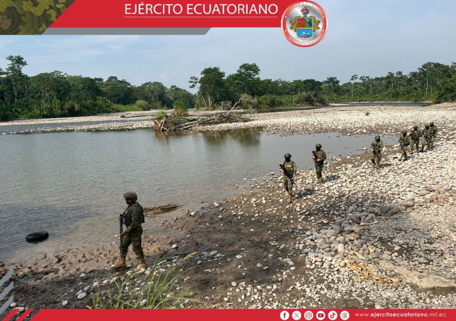Ejército interviene actividad de minería ilegal en Sucumbíos