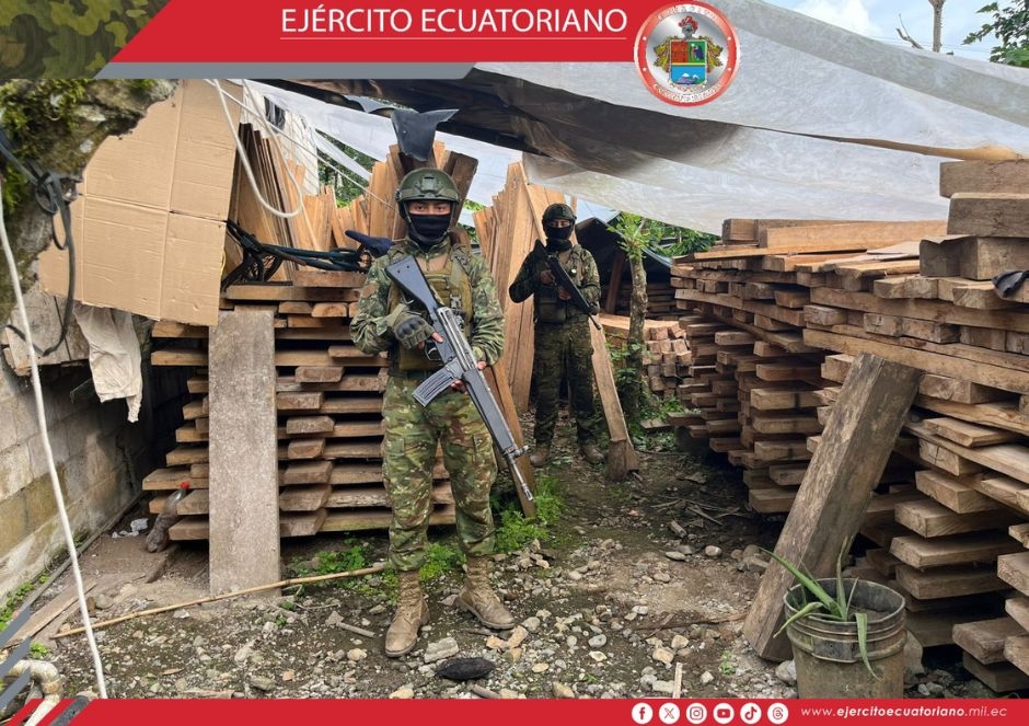 Operaciones militares ejecutadas en Los Ríos dejan como resultado el decomiso de madera