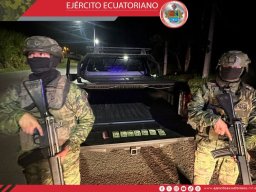 Vehículo con carga forestal sin documentación fue retenido durante operaciones militares en Baños 