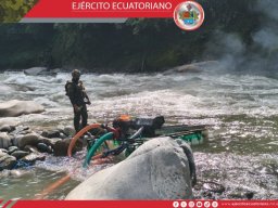 Golpe a la minería ilegal en Napo