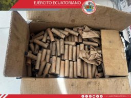 Personal militar decomisó explosivos artesanales en Tulcán 