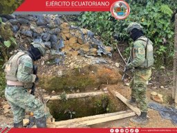 Ejército Ecuatoriano golpea a la minería ilegal en Imbabura y decomisa equipos utilizados para extracción ilícita 