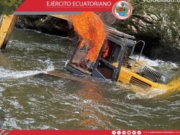 Ejército golpea a la minería ilegal en Morona Santiago 