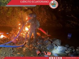 Ejército Ecuatoriano ejecuta operaciones militares al sur del país
